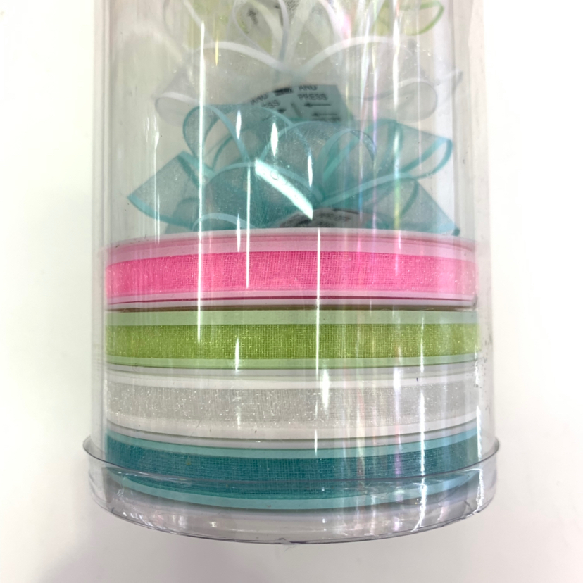 Ribbon set of gift packaging materials with gauze packaging belt