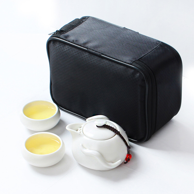 企鹅壶带2杯旅行套装功夫茶具精品茶具