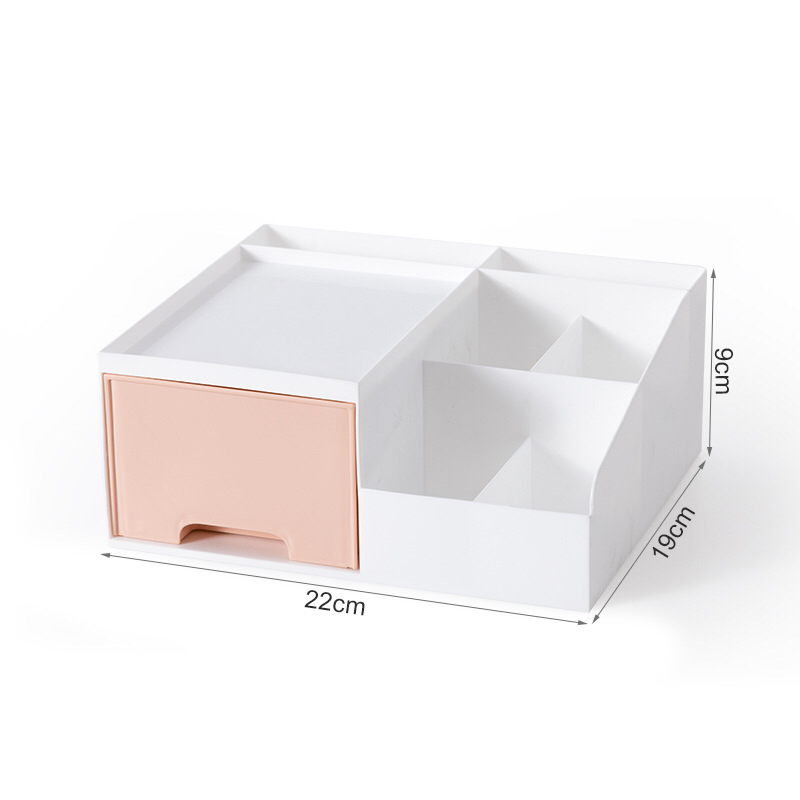 Desktop cosmetics storage box compartmentalized lipstick household plastic drawer type skin care dresser finishing box