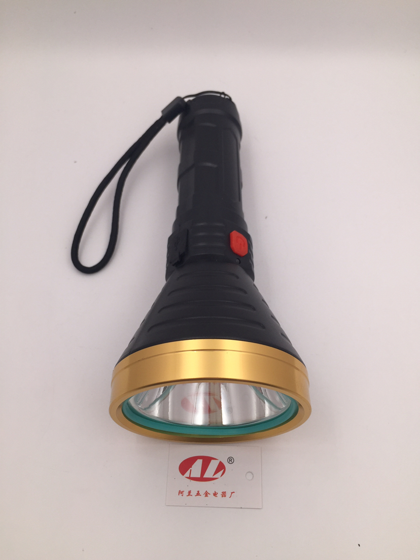 USB rechargeable flashlight household is suing the power failure emergency flashlight plastic material built - in 'flashlight