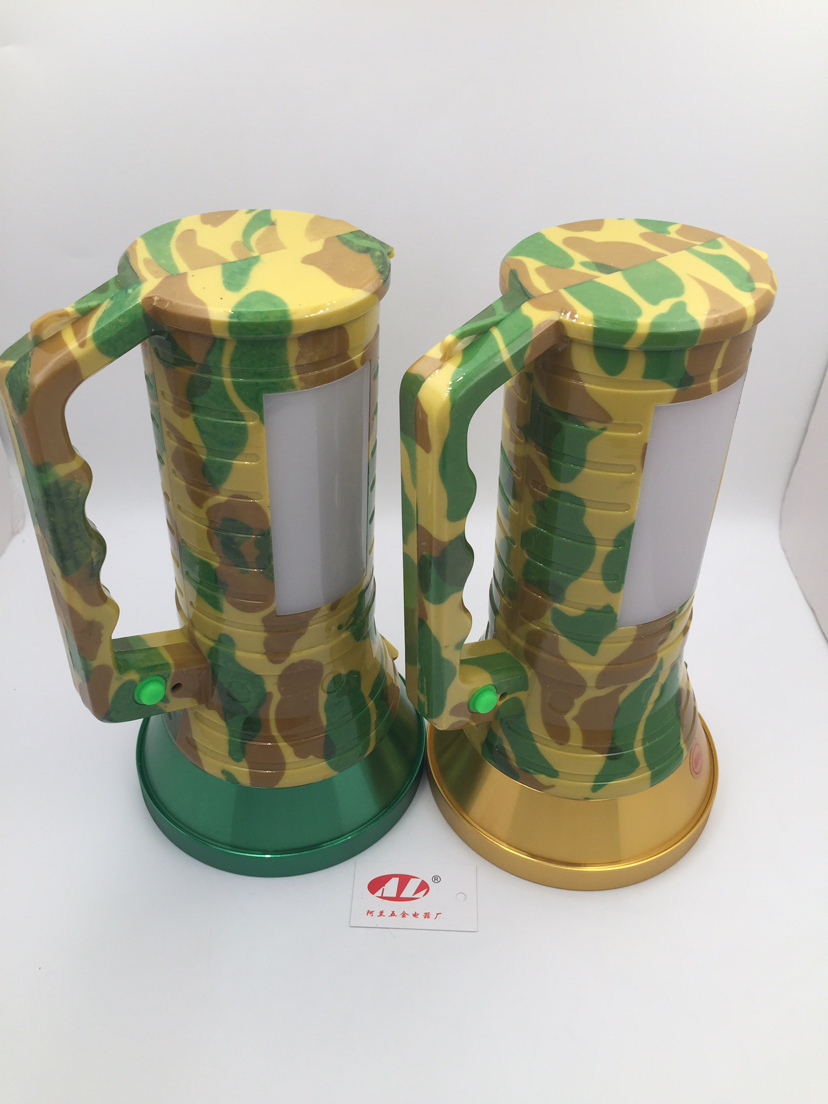 Camouflage flashlight rechargeable hand lamp is suing lighting high - power, multi - function flashlight with side light