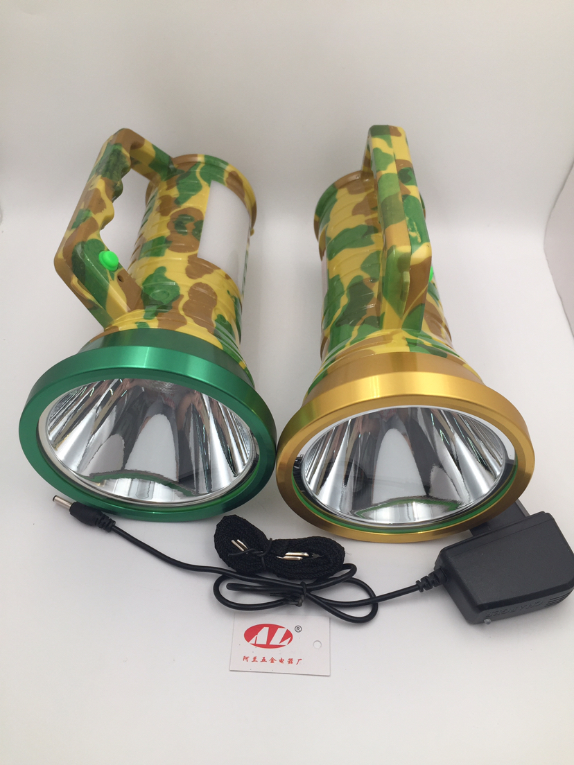 Camouflage flashlight rechargeable hand lamp is suing lighting high - power, multi - function flashlight with side light