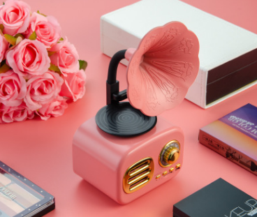 复古蓝牙音箱，创意礼品，手机收音留声机，ft05插卡音响