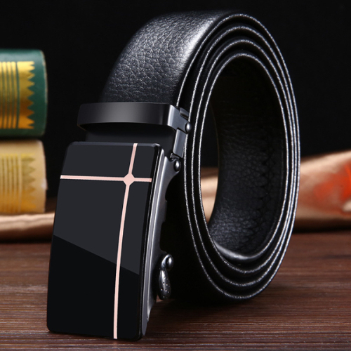 men‘s belt new acrylic automatic buckle belt men‘s business belt young and middle-aged clothing matching factory direct sales