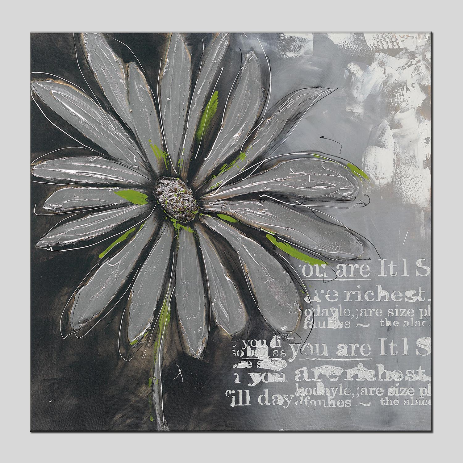 半手绘油画 餐厅北欧抽象花现代简约客厅玄关沙发装饰画一件代发