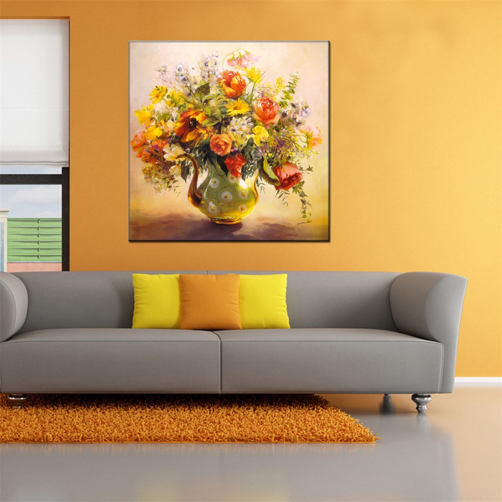 欧式半手绘油画客厅装饰画古典花卉静物餐厅玄关挂画壁画厂家直销