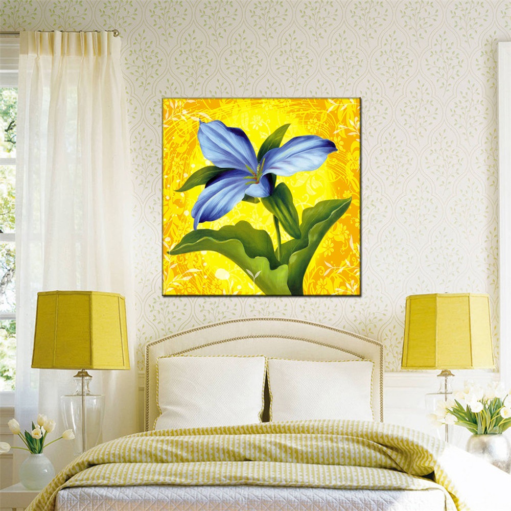 北欧现代简约小清新油画 客厅现代简约装饰画酒店大尺寸手绘油画