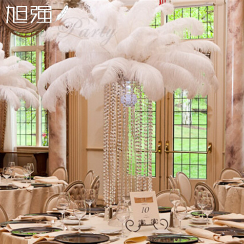 factory direct sales spot supply ostrich feather 45-50cm decoration hotel wedding decoration