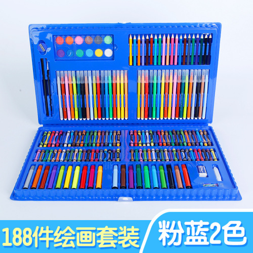 188 pieces painting kit watercolor pen gift set kindergarten children‘s day gifts children‘s early education office supplies