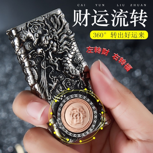 New High-End Relief Dragon Baijia USB Charging Double Arc Lighter Private Custom Cigarette Lighter