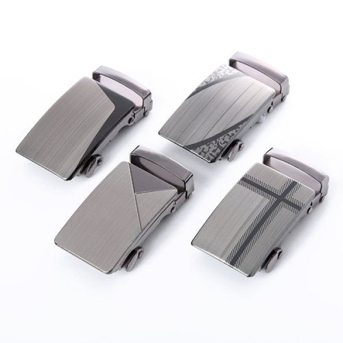 Belt Accessories Four-Male Wire Drawing Iron Buckle Automatic Buckle men‘s Business Belt Buckle Manufacturers Wholesale