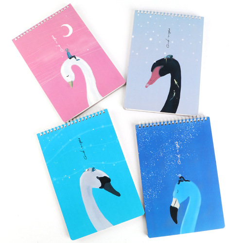 new b5 korean cute office work horizontal line book coil flip-up notebook notepad diary book wholesale