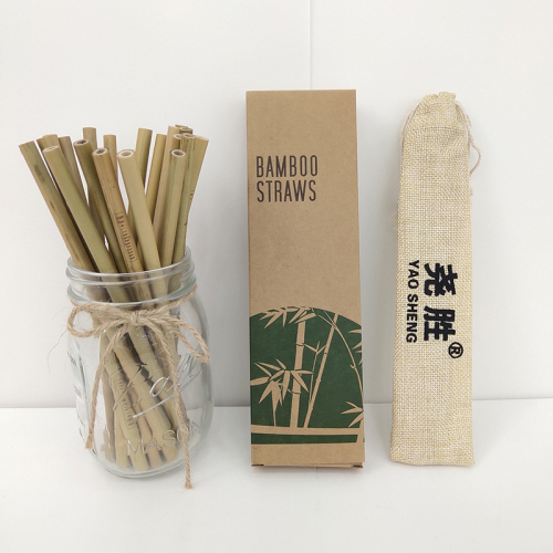 Natural Bamboo Straw Creative Handmade Green Bamboo Straw Summer Degradable Bar Bamboo Straw