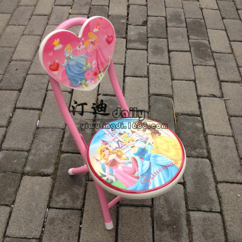 Factory Direct Love Folding Plastic Surface Children Chair Baby‘s Chair Cady Stool Children Plastic Armchair