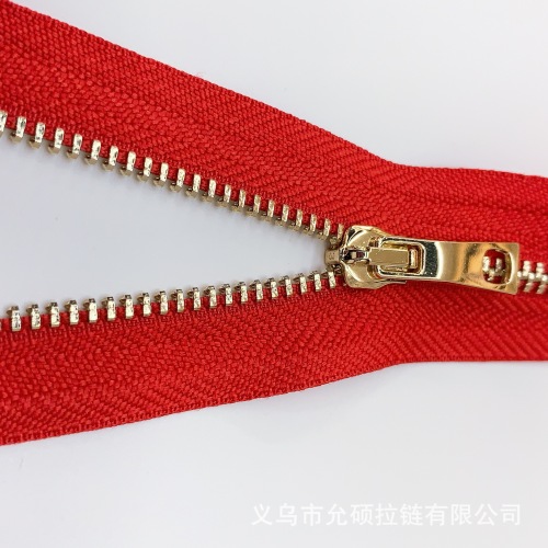 Factory Direct Sales No. 3 Metal Open-End Zipper Clothing Shoes and Boots Bags Environmental Protection Custom Zipper