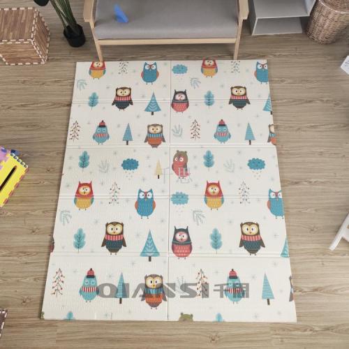 Qiansi Baby Crawling Mat Foldable Thickened Living Room XPe Foam Mat Baby Whole Children Climbing Pad
