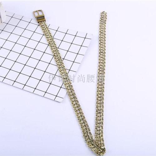 metal thick waist chain belt factory direct sales