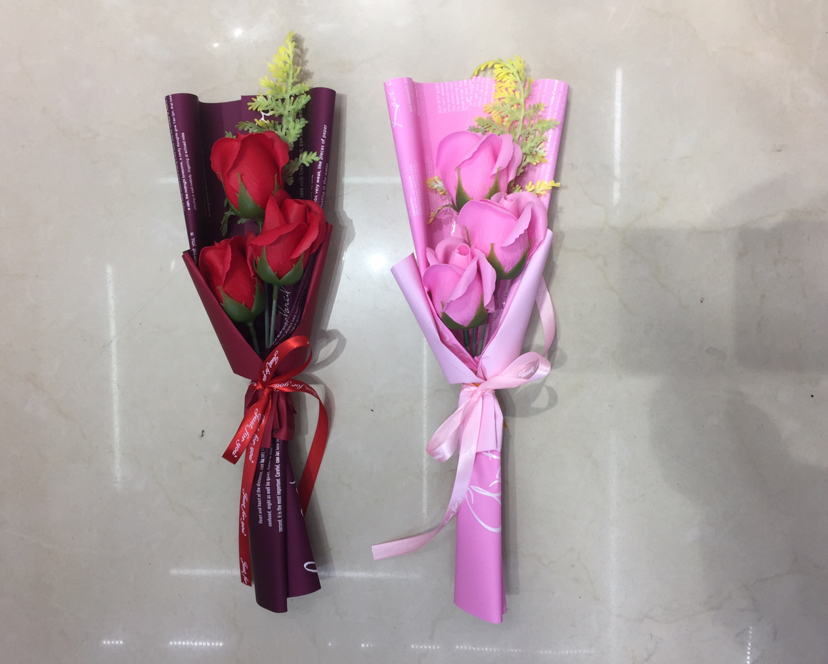 Three rose bouquets
Gift for holiday