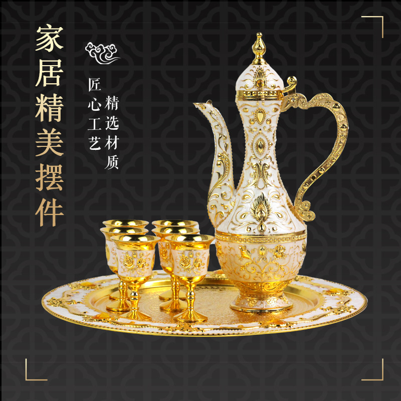 【厂家】锌合金酒具 精致手工卧室书房办公室前台客厅酒具套装