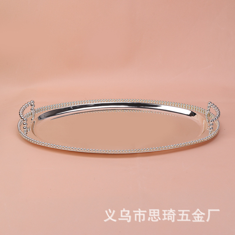 厂家直销 特价供应铁 新合金托盘 蛋糕托盘 水果托盘客厅酒店必备