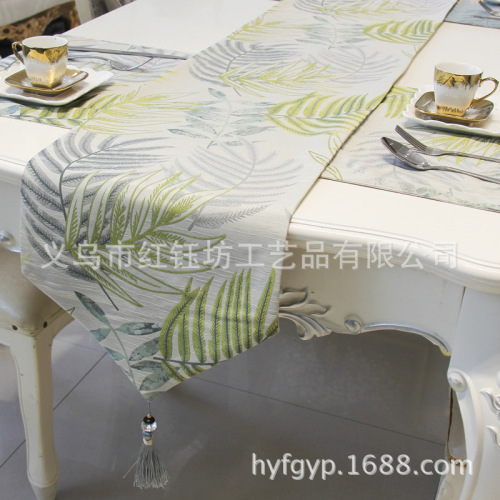 table runner nordic style dining table tea table flag simple modern tablecloth tv cabinet strip decorative cloth plant flowers