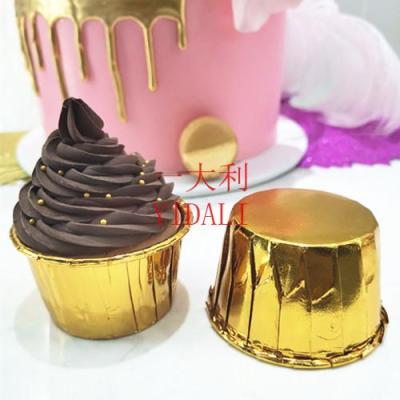 Factory direct new double-sided gold roll cup 5040 composite cake paper cup high temperature baking steaming tool