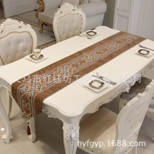 Modern Chinese Zen Dining Table Table Runner Classical Chinese Style Fabric Tea Table Retro Tea Mat TV Cabinet and Tea Table Cover Cloth