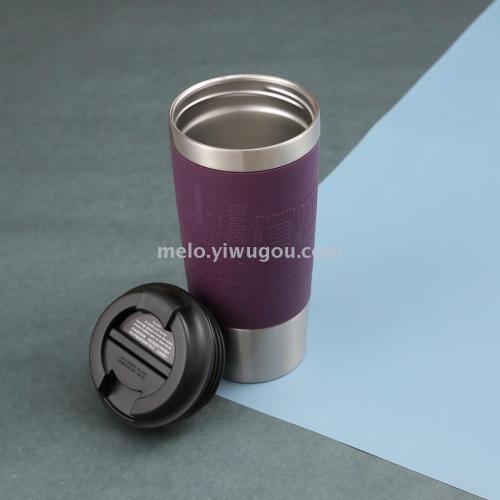 flying fish insulation always-standing cup， double vacuum stainless steel liner heat preservation cup （450ml）
