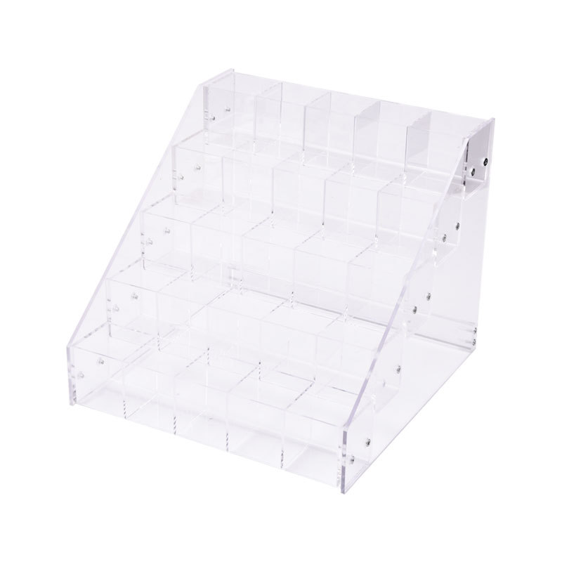 阶梯形指甲油口红展示架厂家直销定做透明亚克力口红架首饰收纳架