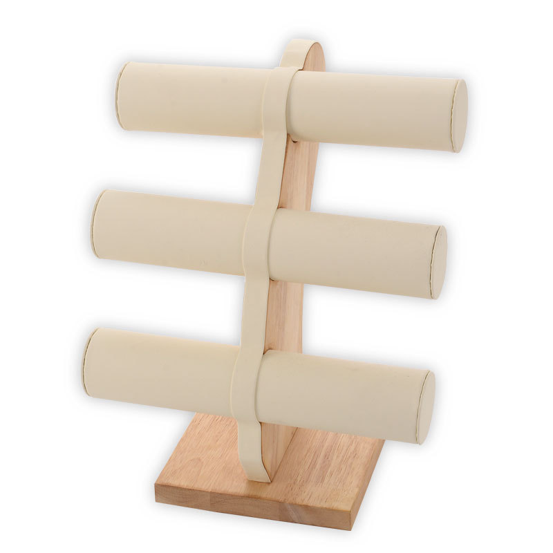 实木底手镯手链发圈展示架 首饰饰品商场手表展示架跨境专供定做