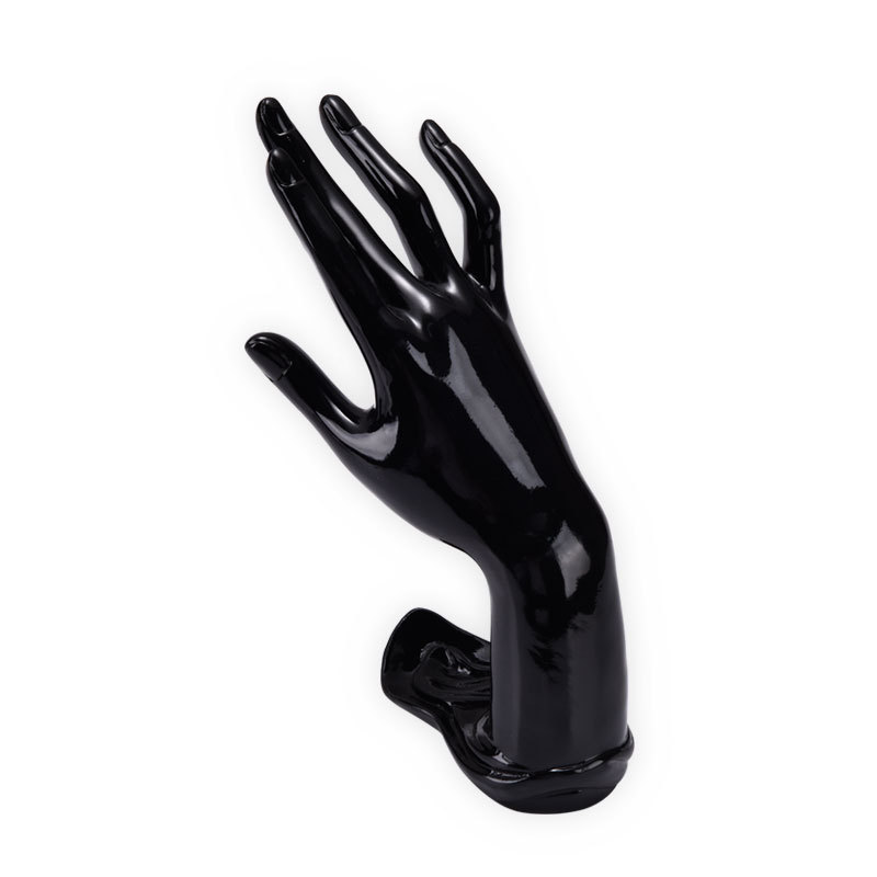 树脂莲花手展示架 绒布戒指手链架 手镯架 手型模特架 首饰展示架