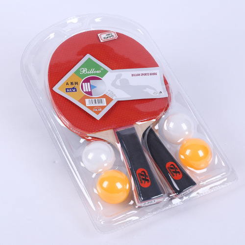 sample customization factory direct sales table tennis racket set two shots three balls for beginners 2 pack double-sided reverse glue