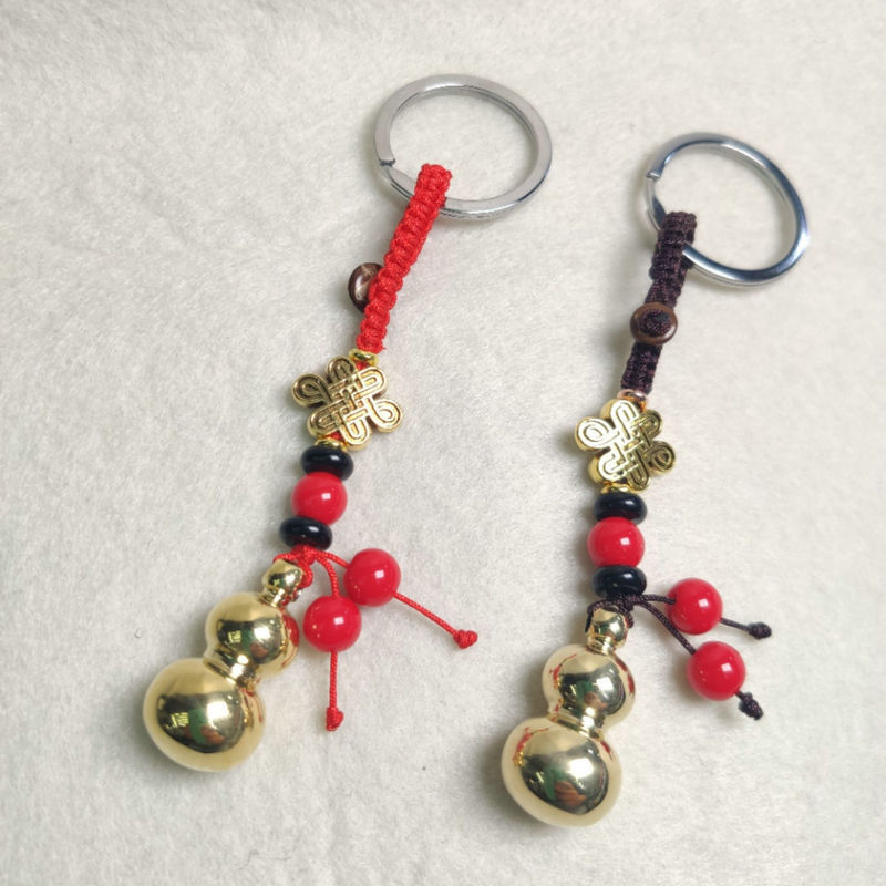 现货供应实心铜葫芦钥匙扣 葫芦挂坠汽车钥匙扣吊坠钥匙挂件