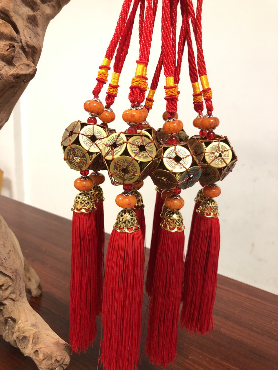 铜钱路路通挂件 厂家专业供应铜钱挂件 现代工艺品挂件