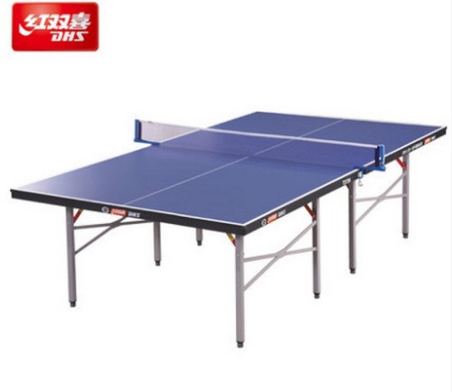 Authentic DHS/RED DOUBLE HAPPINESS Table Tennis Table T3726 Folding Table Tennis Table Indoor Standard Home Entertainment