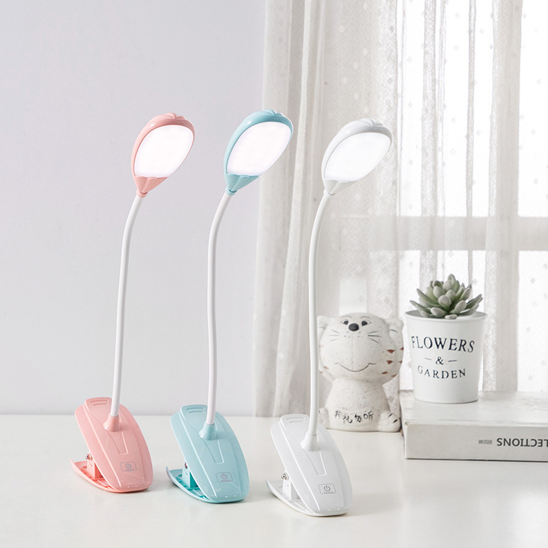 创意热气球夹子触控台灯 led节能护眼台灯 usb充电触摸三档小夜灯