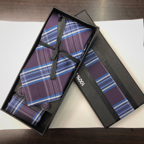 Tie Gift Set （Square Scarf， Cufflinks， Tie）