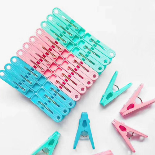 Fashion 20 Clips Clothes Drying Clip Non-Slip Clothes Drying Clip Paper Card Holder Plastic Clip Wholesale RS-500313