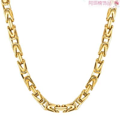 Arnan jewelry stainless steel flat plate chain stainless steel manual chain cross-border boutique manufacturers sales