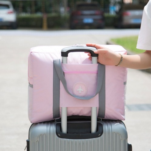 Travel Folding Luggage Bag Thickened Waterproof Oxford Cloth Portable Storage Bag round Logo Aircraft Bag