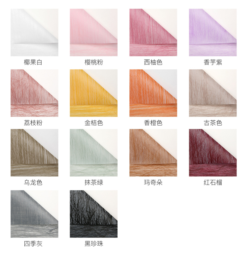 花衣裳新品希尔克艺术包装纸鲜花包装材料防水纹理包花纸花店用品详情4