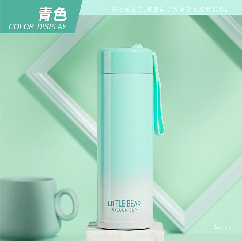 2019新款小熊真空保温杯创意办公礼品杯商务水杯定制logo