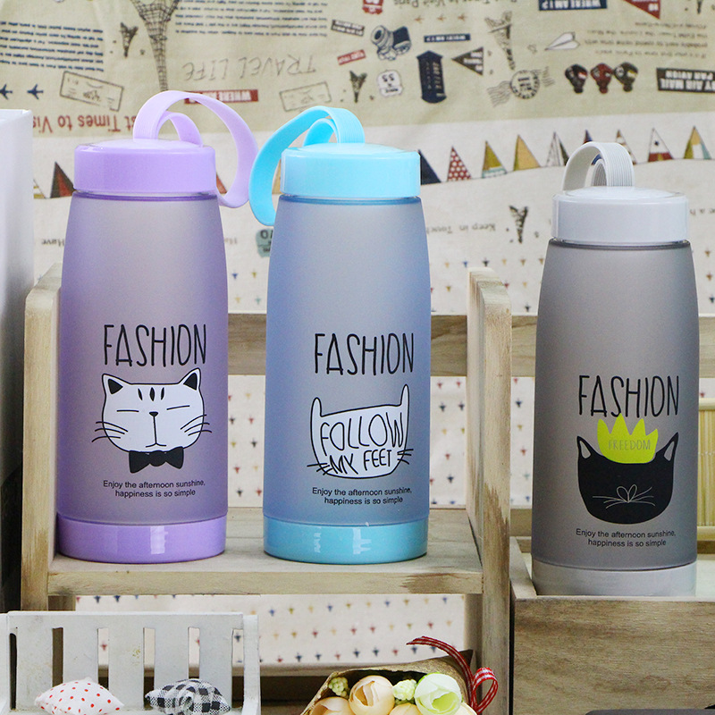 【厂家直销】广州富全大肚杯ET猫随手杯2017新款磨砂杯