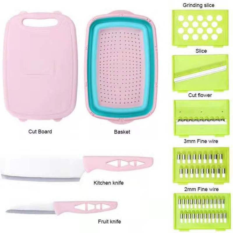 A 9-piece multi-functional cutting board pic 3