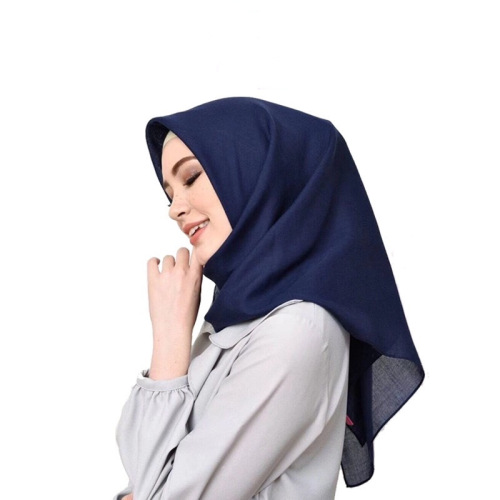high quality malaysia pure color cotton large size square scarf female scarf hui baotou hijab factory direct sales