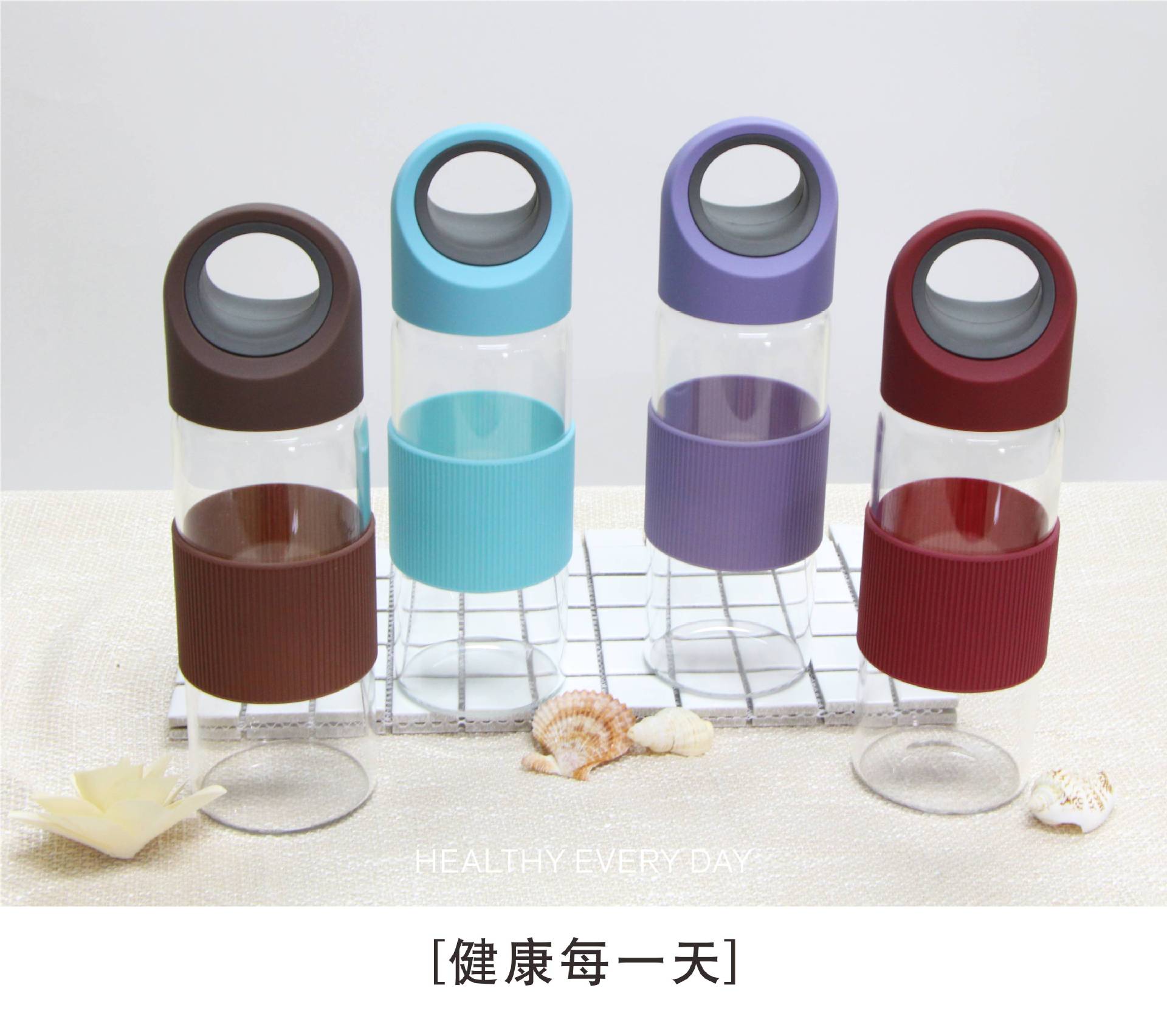 【厂家直销】广州富全创意可爱悦可玻璃杯 2017新款