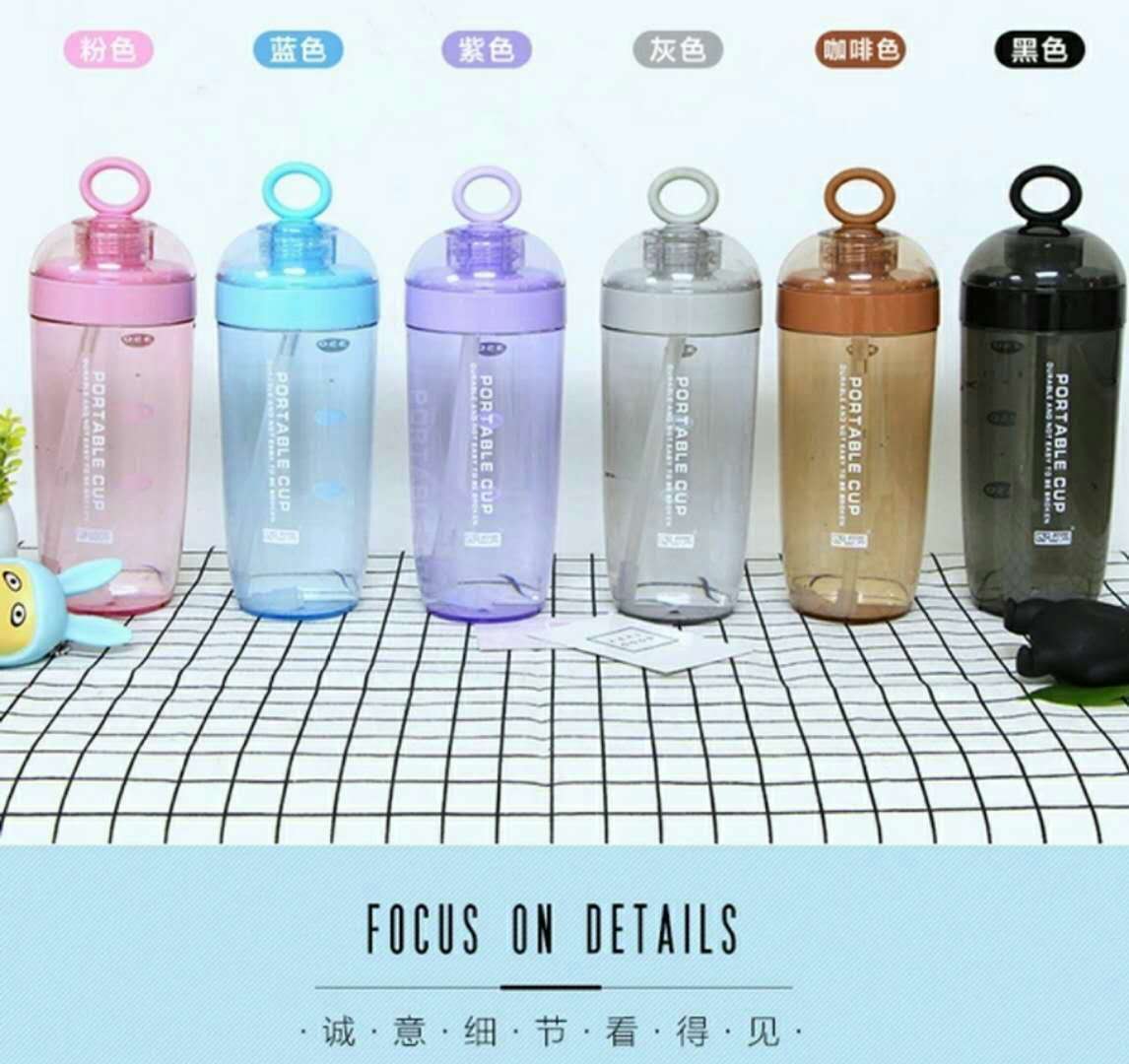 【厂家直销】广州富全圆萌吸管杯透明塑料水杯