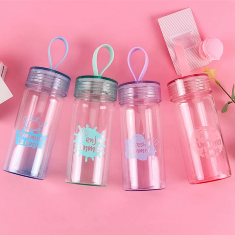 【厂家直销】广州富全简遇初夏玻璃杯玻璃瓶身颜色渐变创意时尚