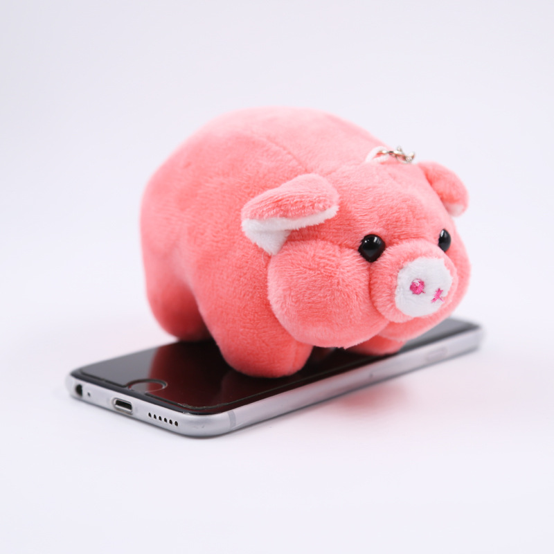 宝拉小猪毛绒玩具钥匙扣挂件仿真猪迷你公仔包包挂饰爪机娃娃礼品