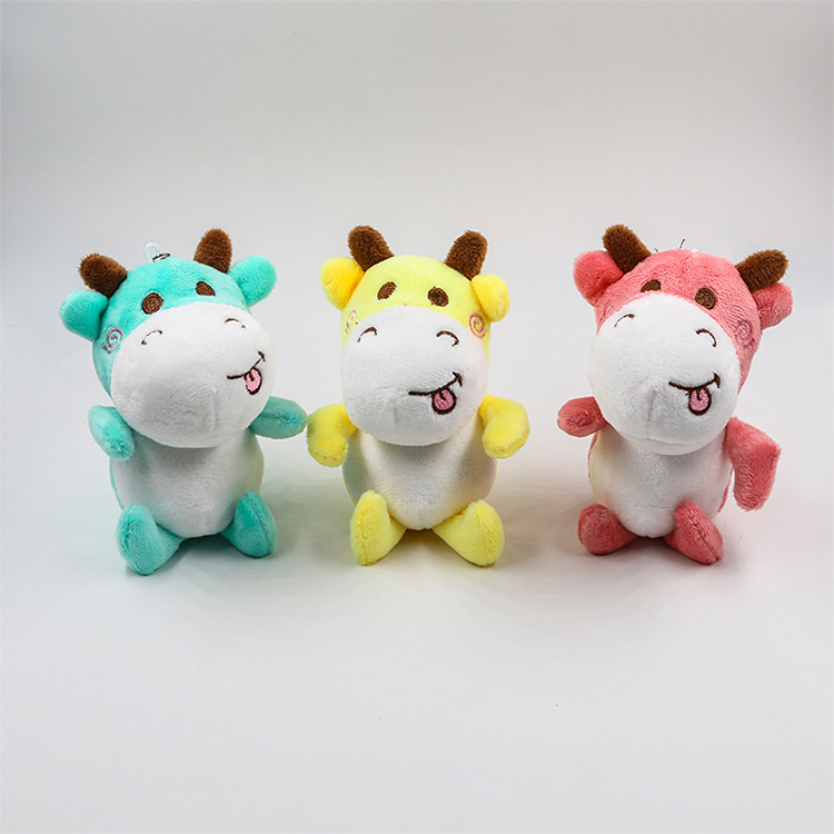 宝拉小牛毛绒玩具牛毛绒挂件钥匙扣创意促销礼品娃娃机公仔批发